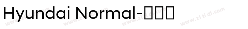 Hyundai Normal字体转换